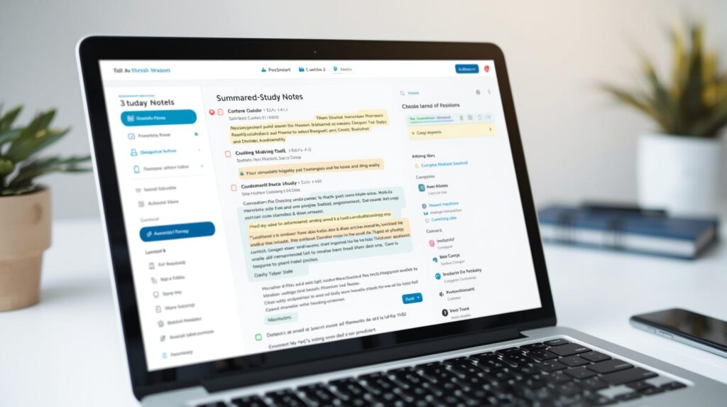 ai summarizing notes for students study faster