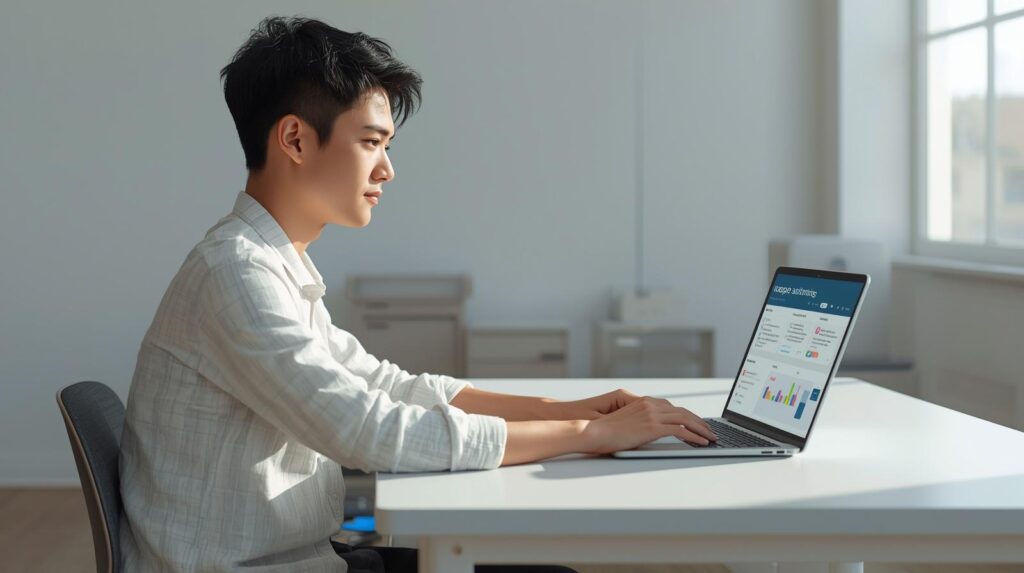 student using ai to manage study tasks and deadlines